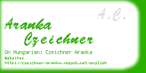 aranka czeichner business card